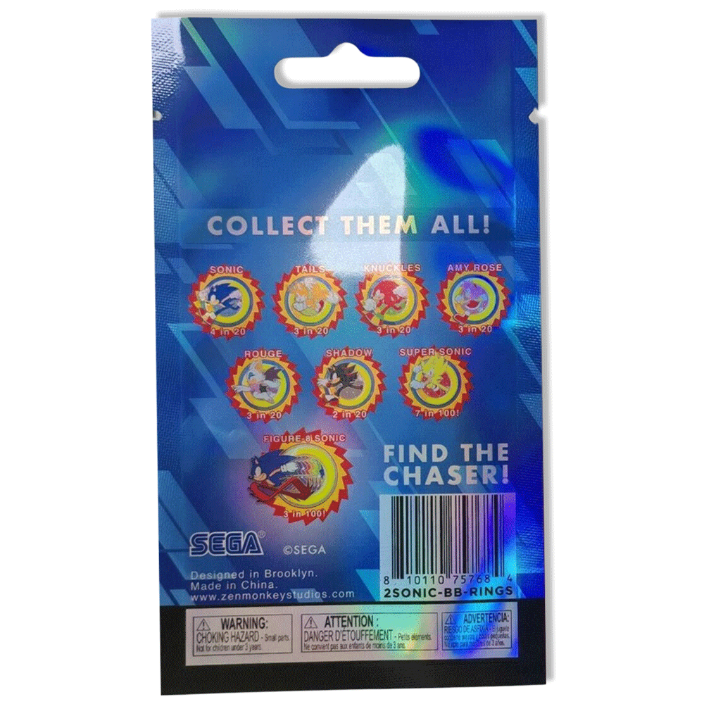 Character Ring Blind Bag Series: Sonic The Hedgehog Collectible