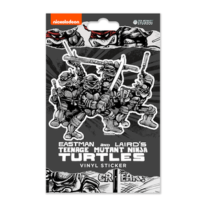 All 4 Comic Turtles - TMNT Sticker