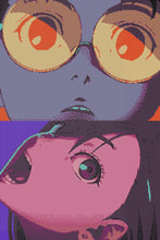 Load image into Gallery viewer, Numbered Canvas: Aliens and Yokai - 24" x 36" grid canvas.