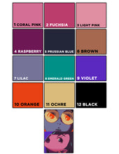 Load image into Gallery viewer, Numbered Canvas: Aliens and Yokai - 24" x 36" grid canvas.