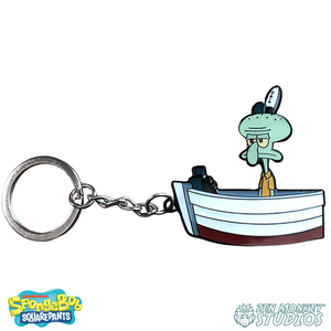 Squidward At Work - Spongebob Squarepants Keychain