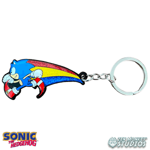 Rainbow Trail Sonic: Classic Sonic The Hedgehog Collectible Keychain