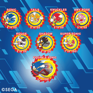 Character Ring Blind Bag Series: Sonic The Hedgehog Collectible Pins