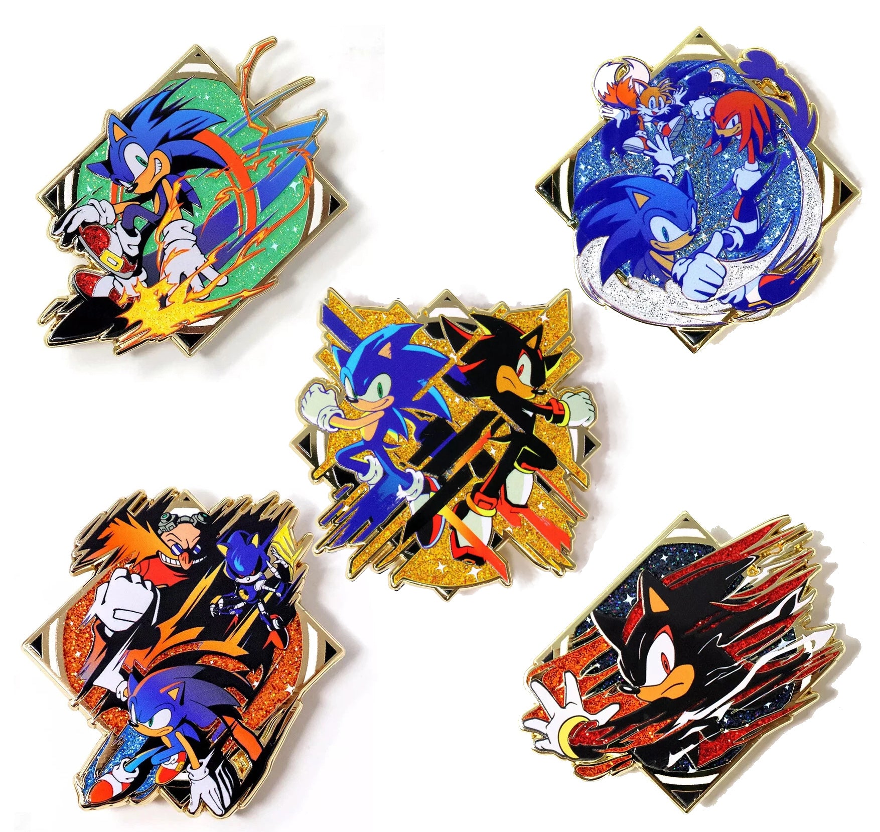 Sonic the Hedgehog Blind Bag Enamel Pins | Zen Monkey Studios