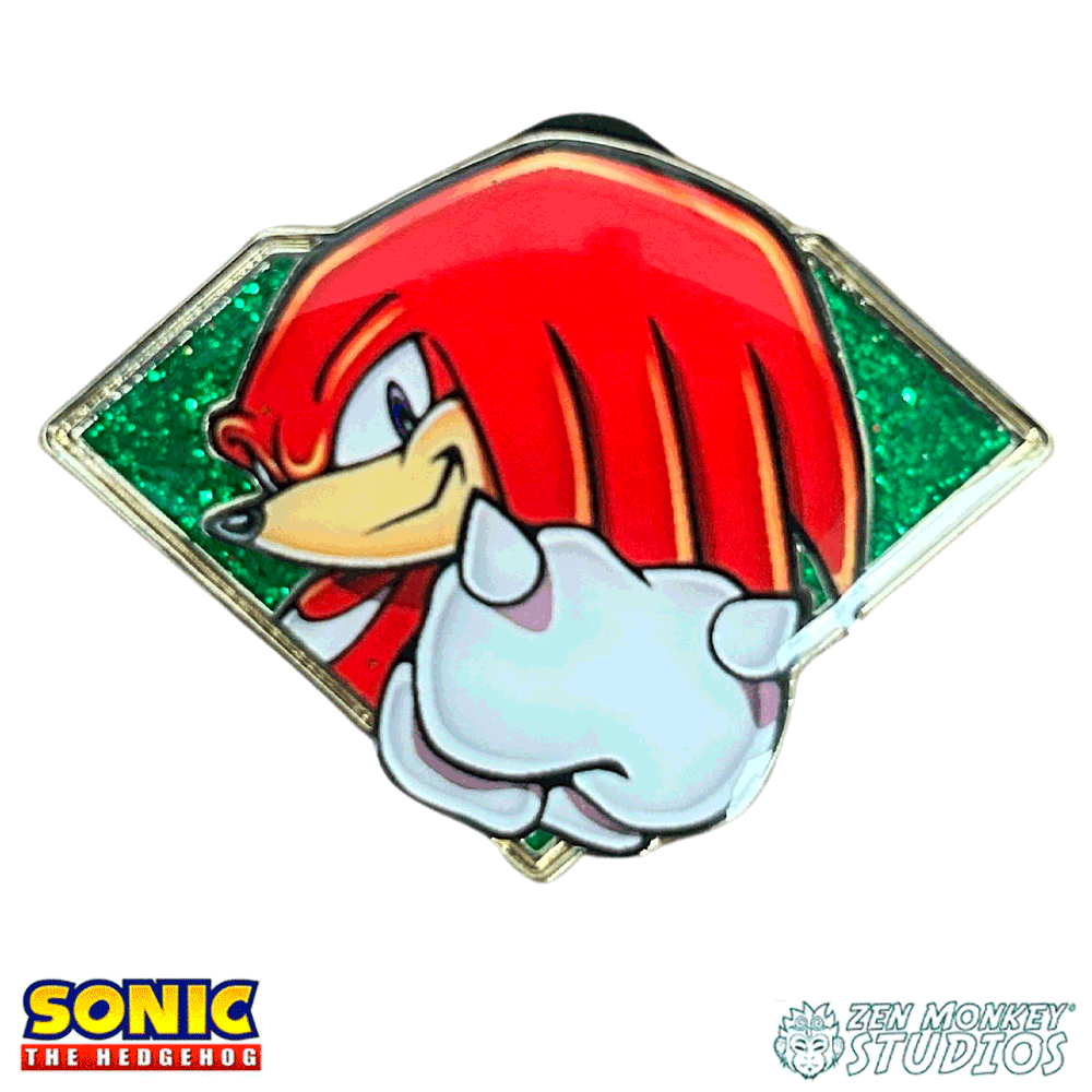 Golden Series 2: Emerald Knuckles - Sonic The Hedgehog Collectible Pin