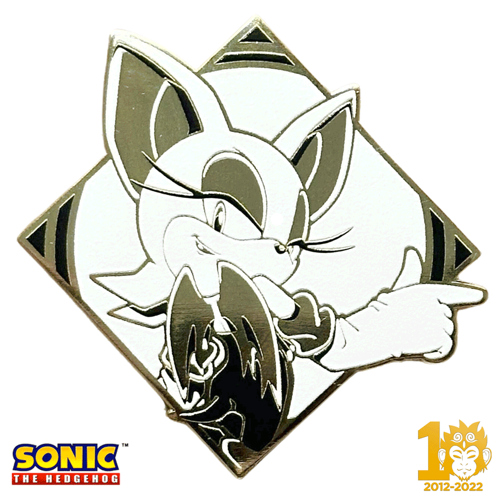 ZMS 10th Anniversary: Rouge the Bat - Sonic the Hedgehog Pin