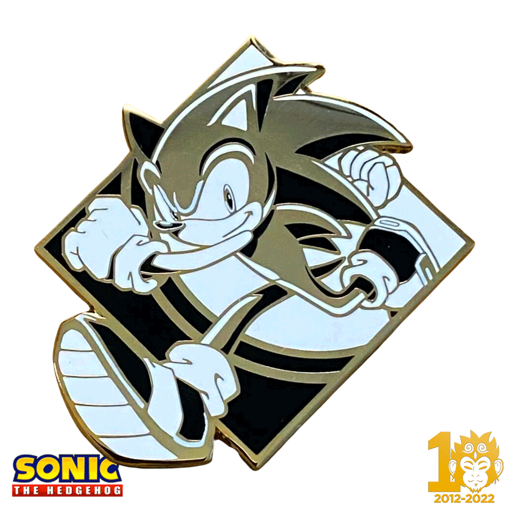 ZMS 10th Anniversary: Sonic -  Sonic The Hedgehog Pin