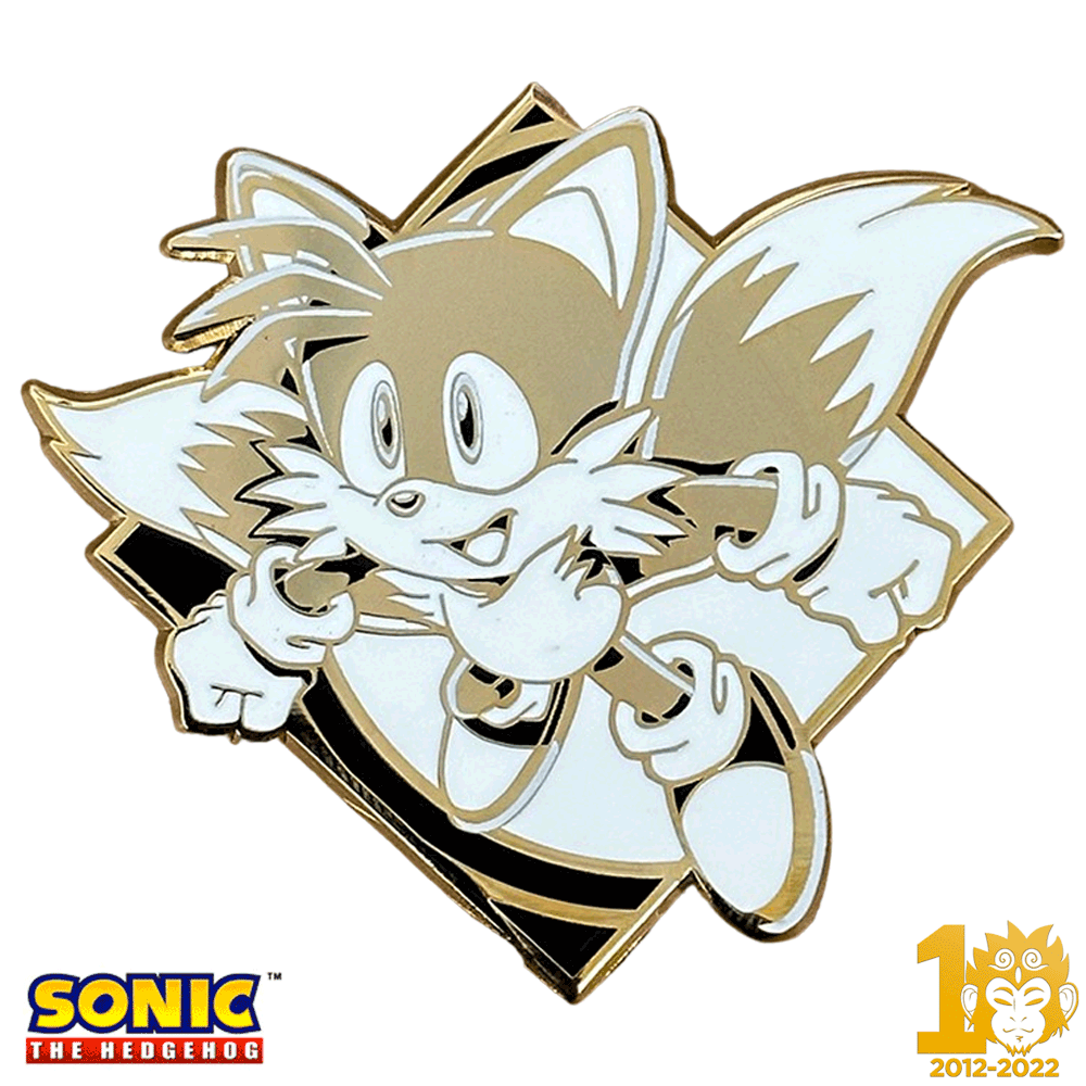 ZMS 10th Anniversary: Tails - Sonic The Hedgehog Pin – Zen Monkey Studios