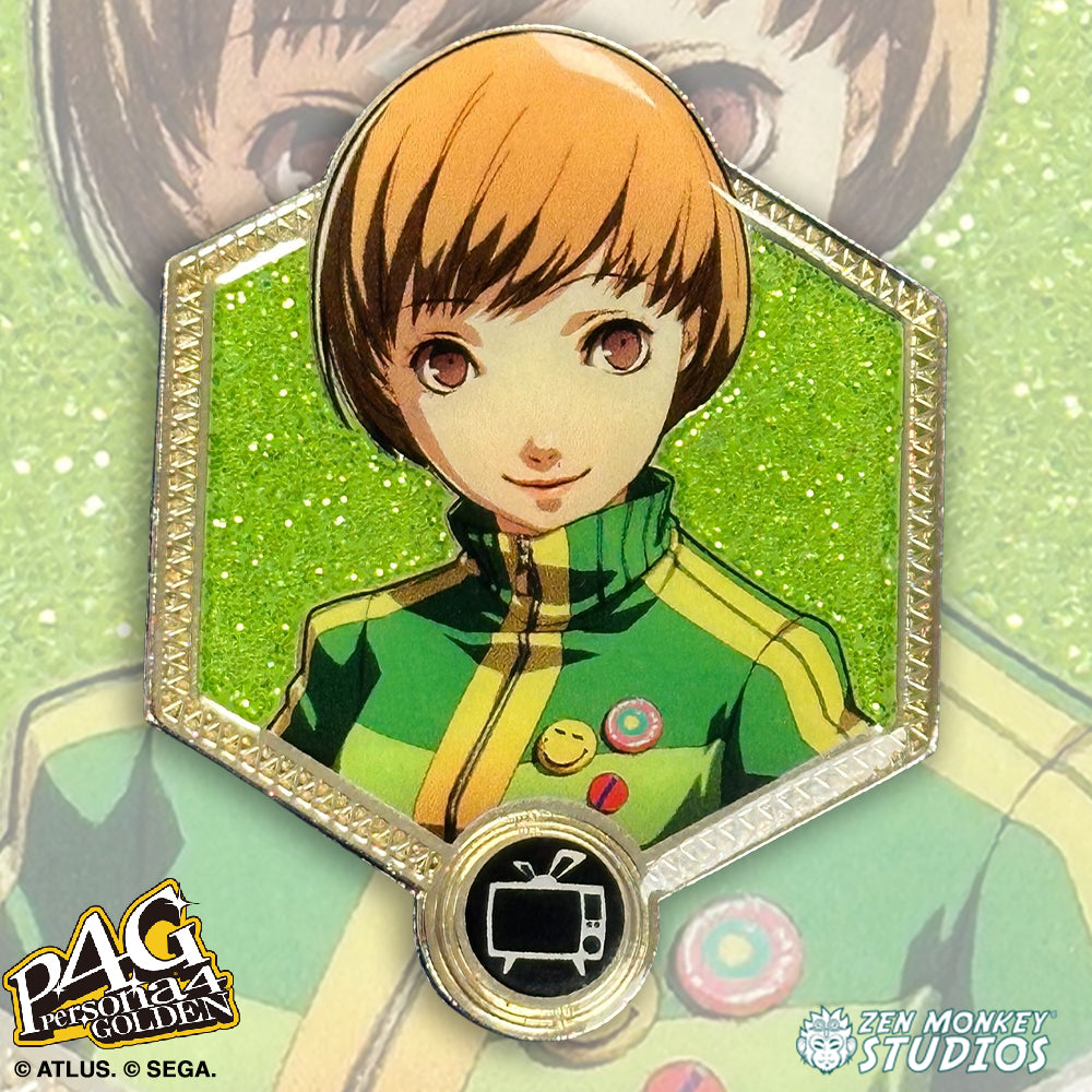 Chie Satonaka Persona 4 Golden Enamel Pin | Zen Monkey Studios