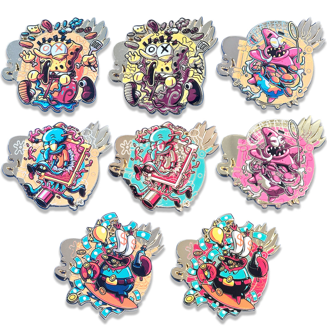 SpongeBob SquarePants Blind Bag Enamel Pins | Zen Monkey Studios