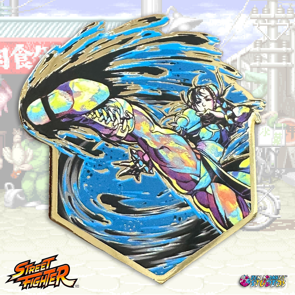 Chun-LI Street Fighter 6 Painterly Series Enamel Pin | Zen Monkey