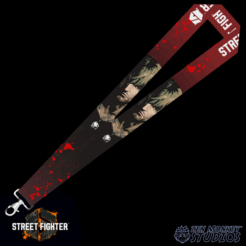 【新品】 konect tokyo 5th anniversary fang M Ken Street Fighter 6 Lanyard | Zen Monkey Studios