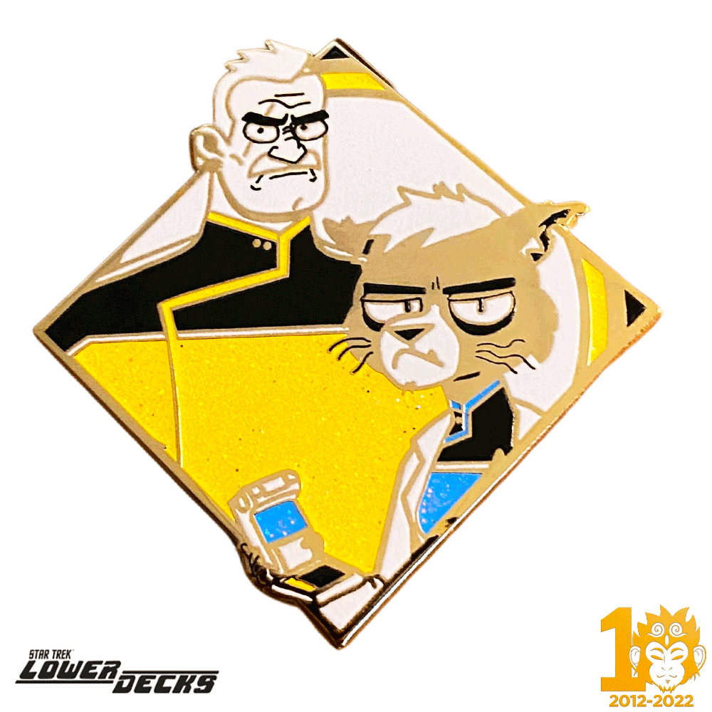 ZMS 10th Anniversary: Lt. Shaxs and Dr. T'ana  - Star Trek: Lower Decks Pin