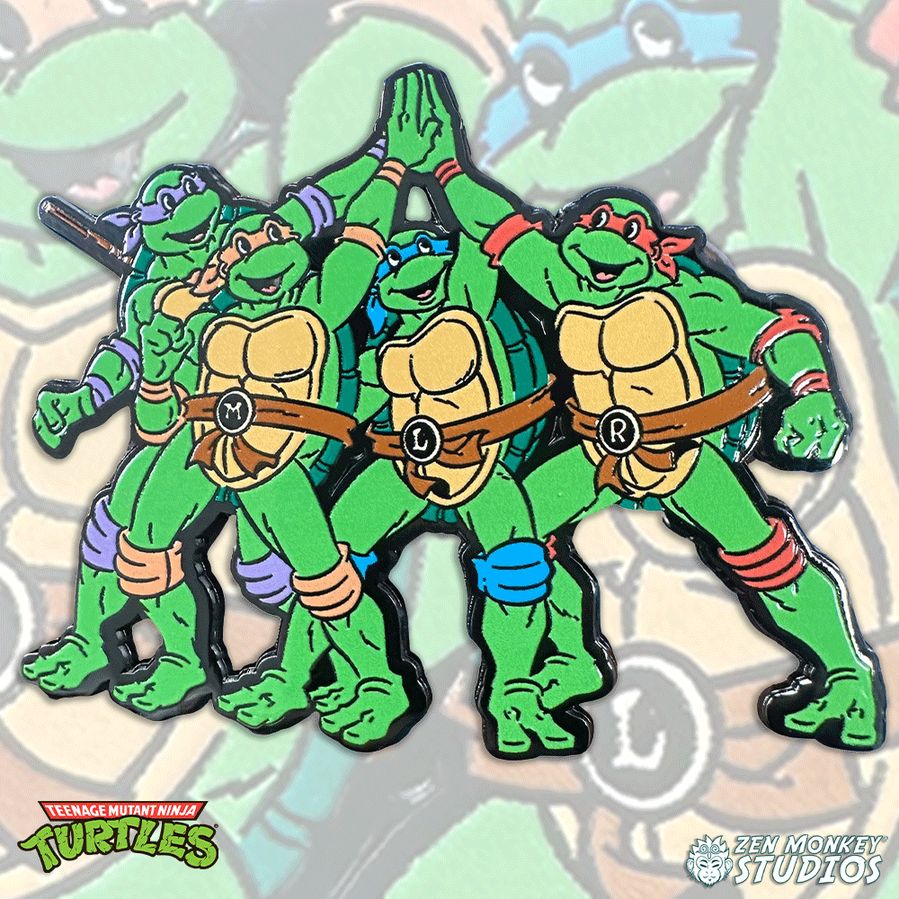 Cowabunga! TMNT Enamel Pin | Zen Monkey Studios