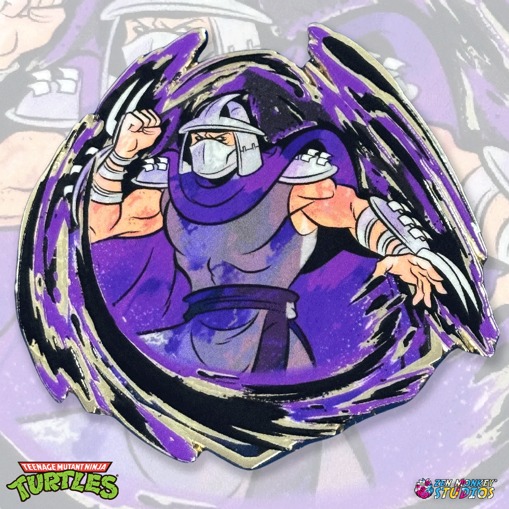 Shredder TMNT Painterly Series Enamel Pin | Zen Monkey Studios