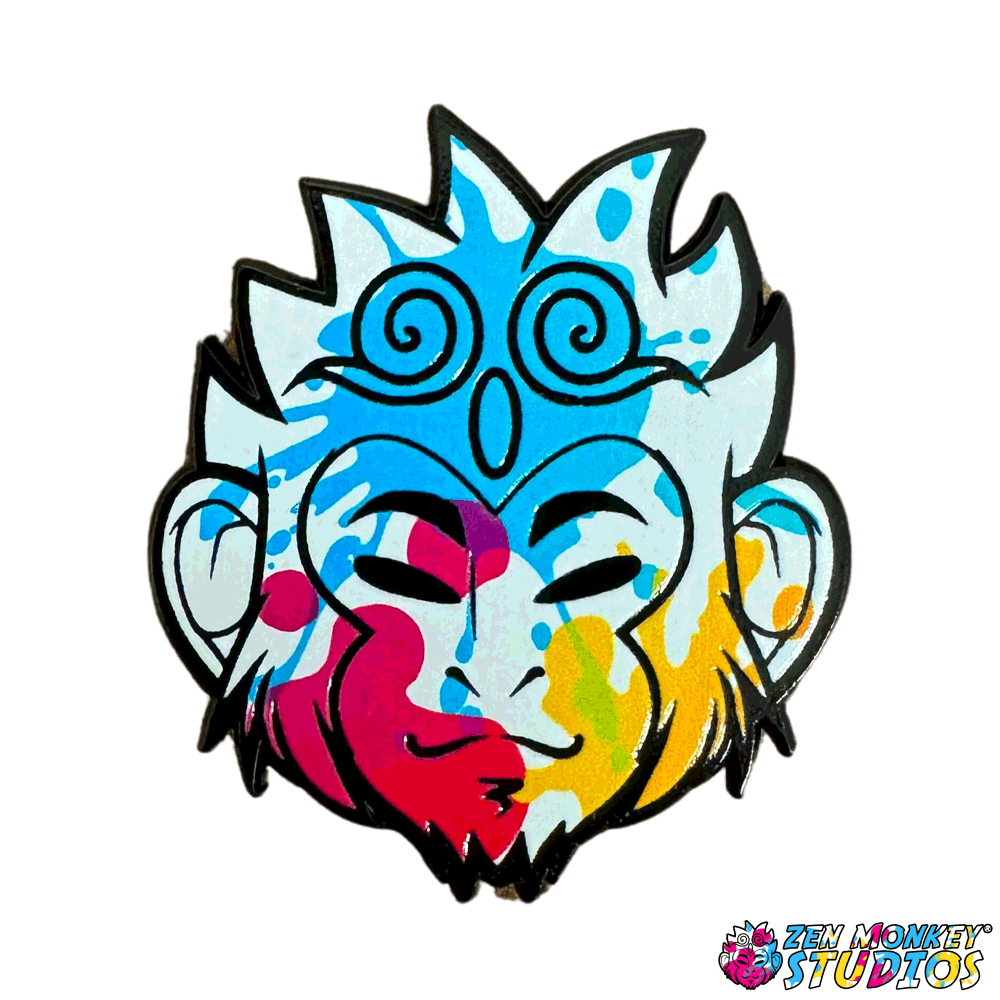 Logo Series: Splatter Paint Zenkey Head – Zen Monkey Studios