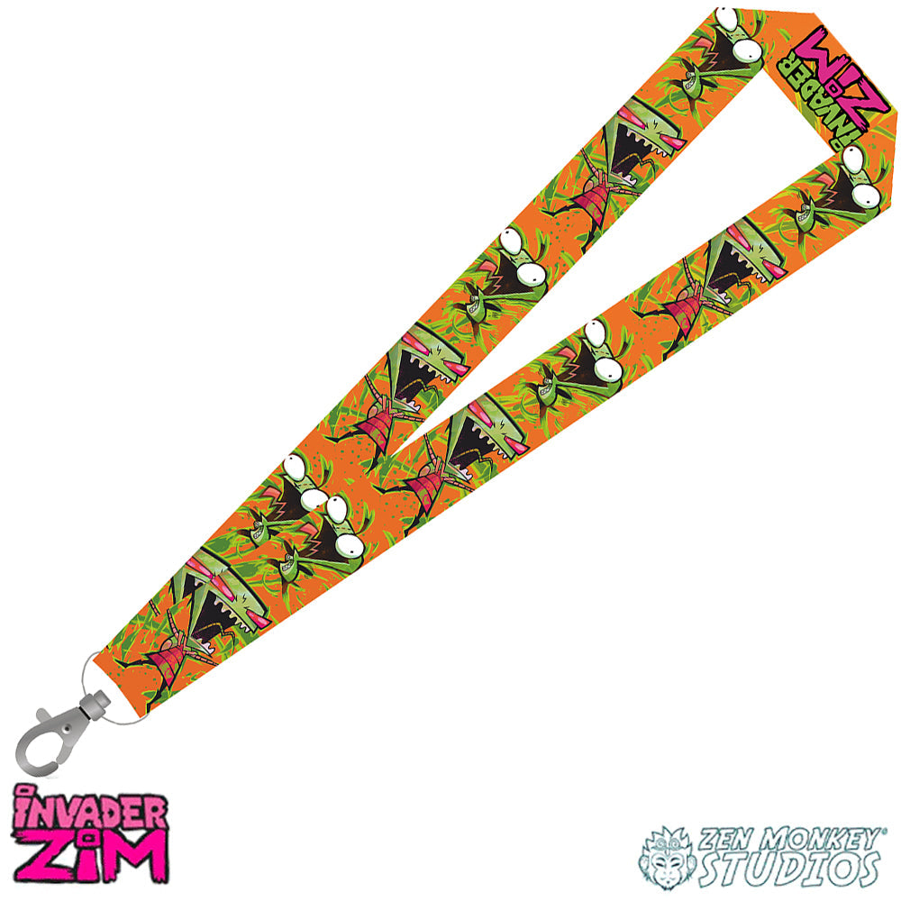 Gir and Zim, Slimed Invader Zim Lanyard | Zen Monkey Studios