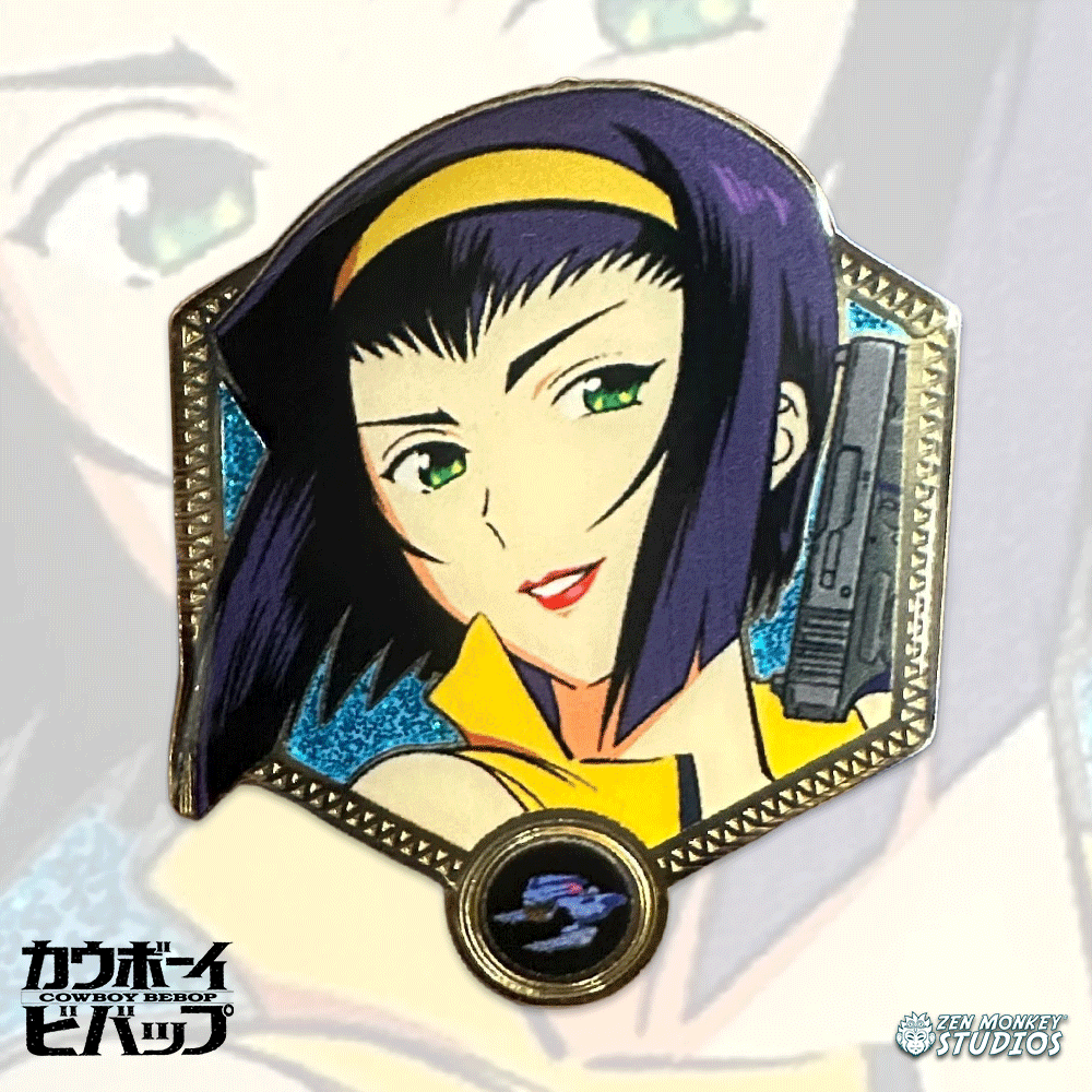 Faye Cowboy Bebop Enamel Pin | Zen Monkey Studios