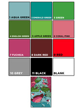 Load image into Gallery viewer, Numbered Canvas: Gen 1 Leaf Evolution - 24&quot; x 36&quot; grid canvas.
