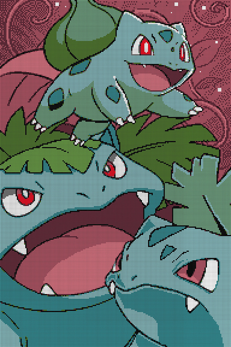 Numbered Canvas: Gen 1 Leaf Evolution - 24