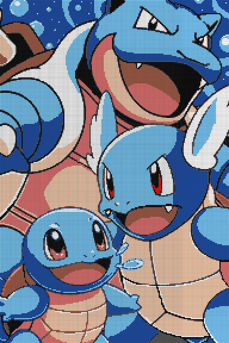 Numbered Canvas: Gen 1 Water Evolution - 24