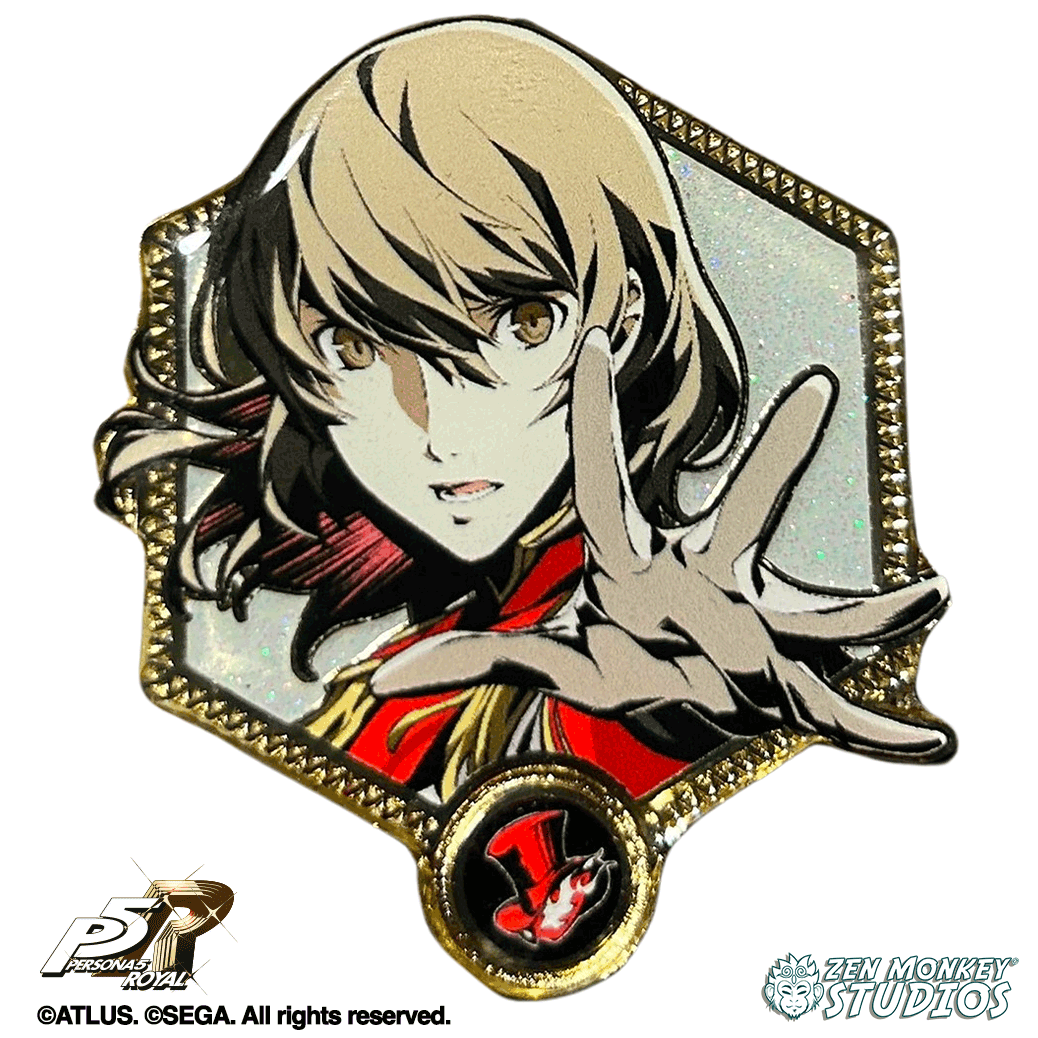 アクセサリー deal design Persona padorokku medium Crow Persona 5 Royal Enamel Pin | Zen Monkey Studios