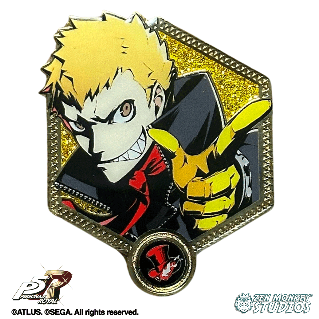 Skull Persona 5 Royal Enamel Pin | Zen Monkey Studios