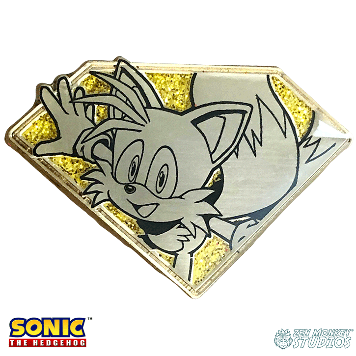 Golden Chaos Emerald Tails: Sonic The Hedgehog Collectible Pin