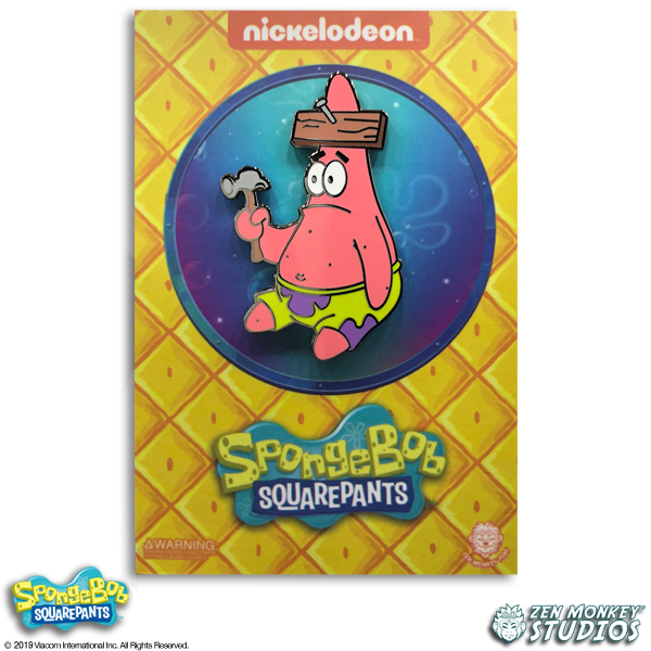 Nail in Head Patrick - Spongebob Squarepants Pin