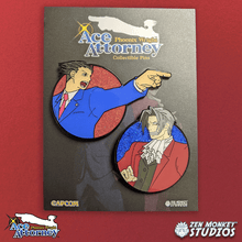 Load image into Gallery viewer, Phoenix Winning: Ace Attorney Pinset
