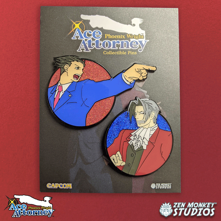 Phoenix Winning: Ace Attorney Pinset