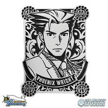 Load image into Gallery viewer, Silver Badge Phoenix Wright -  Ace Attorney Collectible Enamel Pin
