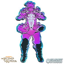 Load image into Gallery viewer, Avatar State Korra: Rainbow Metal Glow In The Dark 3 Inch Mega Pin
