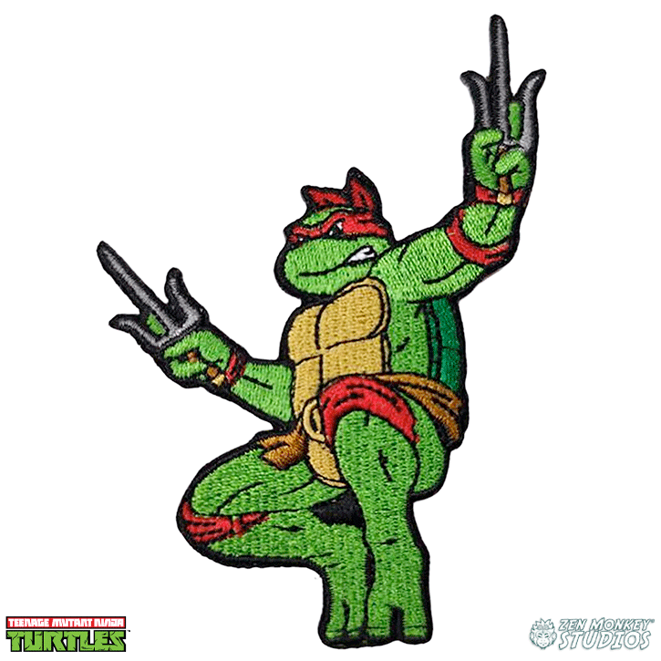 Leaping Raphael - TMNT Patch