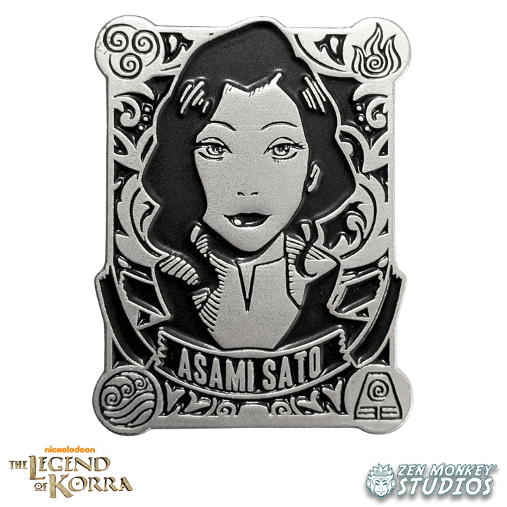 Silver Badge Asami Sato - The Legend Of Korra Collectible Enamel Pin