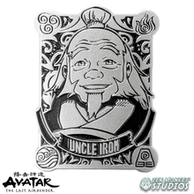 Load image into Gallery viewer, Silver Badge Uncle Iroh - Avatar: The Last Airbender Collectible Enamel Pin
