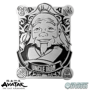 Silver Badge Uncle Iroh - Avatar: The Last Airbender Collectible Enamel Pin