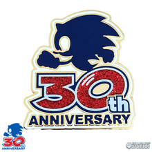 Load image into Gallery viewer, Limited Edition Sonic the Hedgehog 30th Anniversary Pin

