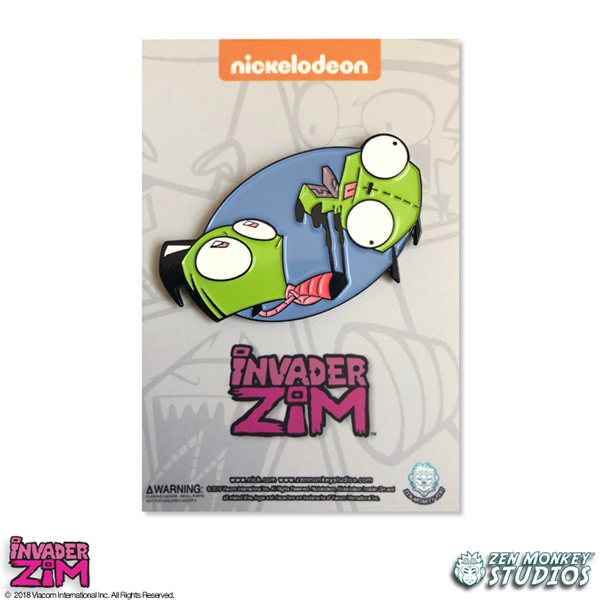 Working Out - Invader Zim Pin